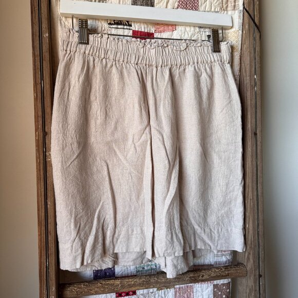 ONLY Linen Blend High-waisted Shorts - Picture 2 of 8